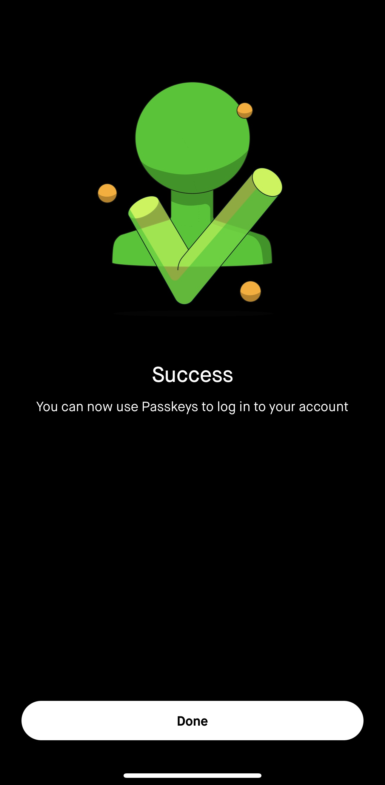 Robinhood passkey creation
